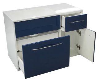 Подвесная тумба под раковину Эстет Barcelona ФР-00003576 Л 90см два ящика одна дверь